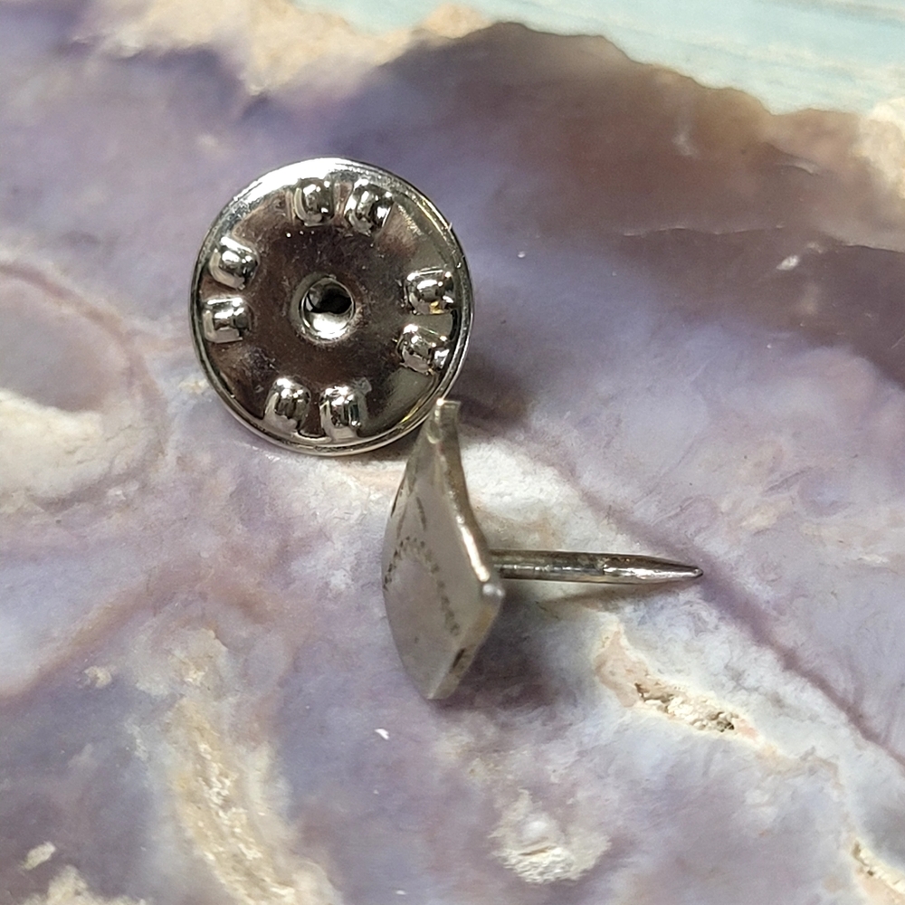 Silver Sterling Engraved Tie Pin. - Picture 7 of 8